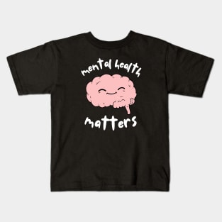 Mental Health Matters Awareness Brain Kids T-Shirt